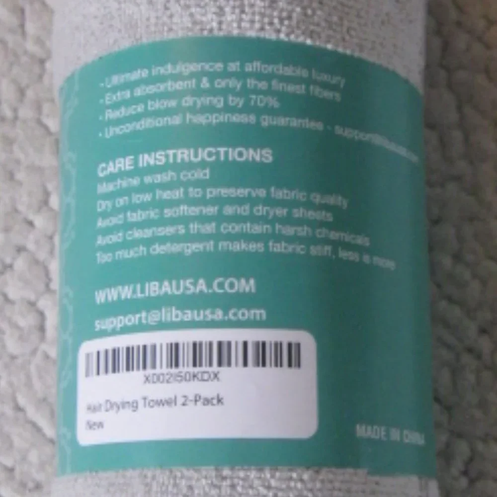 Scala Plush Hair Towel 2 Pack